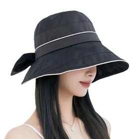 春夏遮阳帽韩国新款拼色蝴蝶结渔夫帽太阳帽JC-K2-M2403