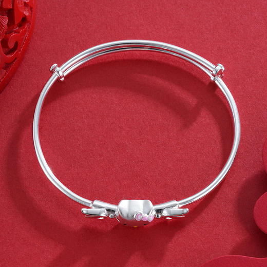 子佩集S990银天使KT猫手镯【MY-SY-002】推拉2304 商品图4