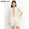 NEELLY纳俪商场同款西装外套女可调节袖轻薄夏季防晒套装阔腿短裤N23051Z01139 商品缩略图0