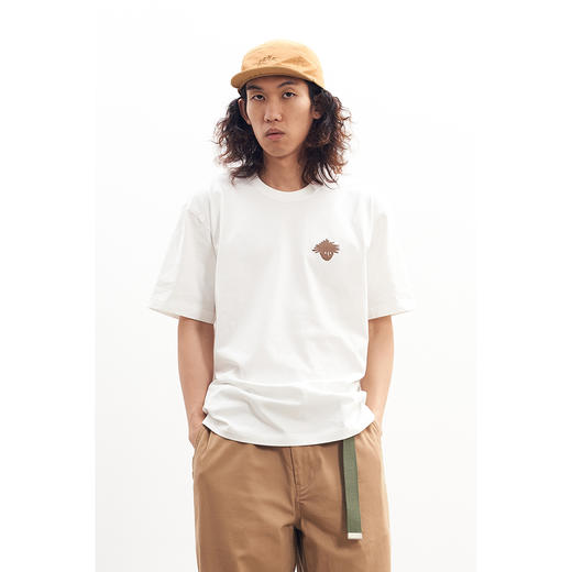 吃茶去chichaqu全棉圆领短袖T恤 印花原始人 商品图4