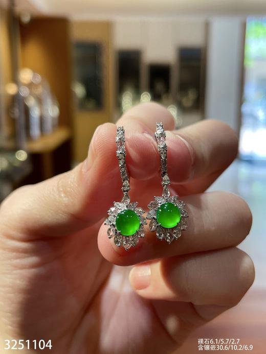 玻璃黄阳蛋面耳坠 69999【3251104】 商品图6