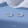 【若冬】S999银足银微镶锆石螺旋缠绕耳扣耳饰【YXS-E3085】 商品缩略图1