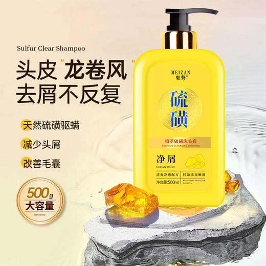 硫磺洗发水去屑止痒控油去油蓬松持久留香洗发液男女生洗发露 商品图4