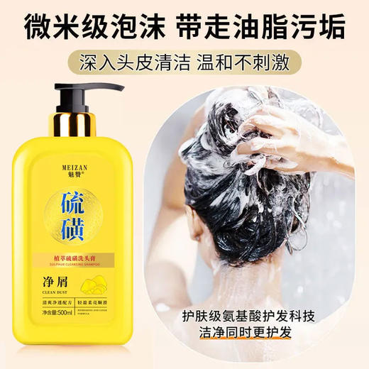 硫磺洗发水去屑止痒控油去油蓬松持久留香洗发液男女生洗发露 商品图6