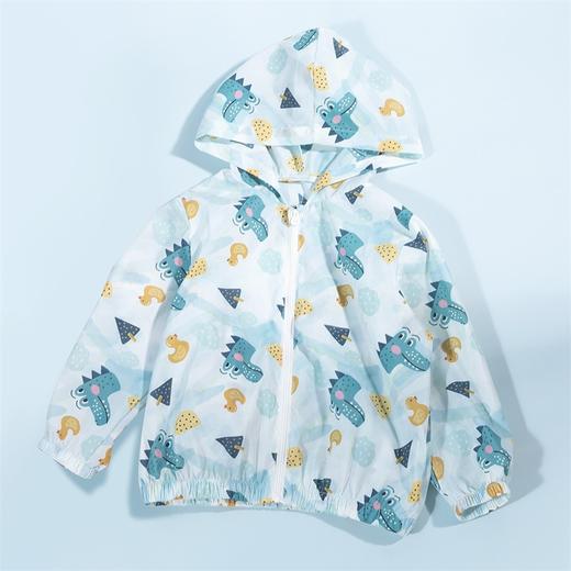 贝贝怡儿童防晒衣婴儿空调衫宝宝夏季轻薄皮肤衣男童恐龙印花外套 商品图3