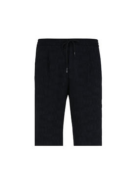 callisto藏青桑蚕丝混纺短裤 SSSPW053C