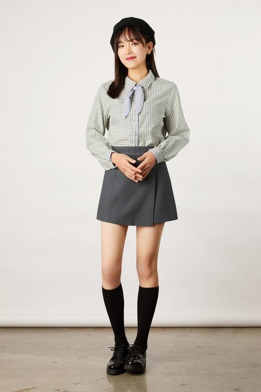 amadella 绑带领结格纹衬衣 11105 商品图1