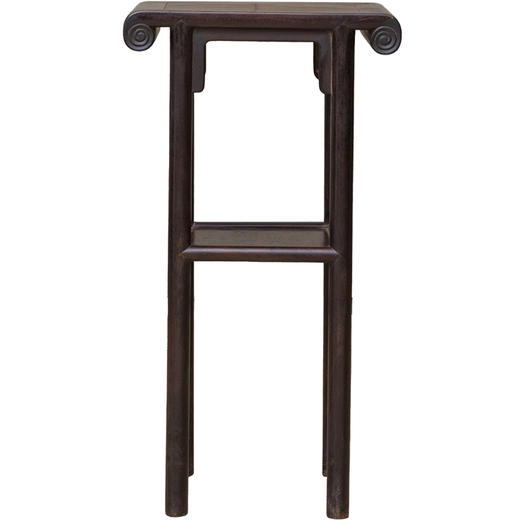 清 红木刀牙板带屉书卷几 商品图5