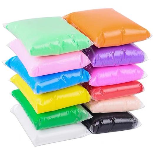 新1站超轻粘土100g克大包装12色太空彩泥手工黏土diy材料包彩泥橡皮泥环保无毒1包 商品图1