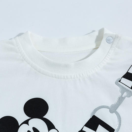 【商场同款】迪士尼童装男童潮帅卡通短袖T恤夏季清爽新品中大童米奇纯棉上衣 商品图5