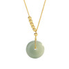 【平安扣】S925银14K色绿玉髓项链【JHY-N000397X】 商品缩略图4