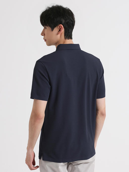 callisto深蓝色微泡肌理T恤 SSTSS140C 商品图2