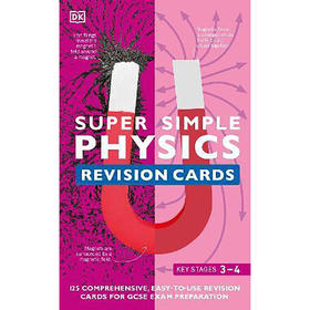 超级简单复习卡 物理 进口 英文原版 Super Simple Physics Revision Cards Key Stages 3 and 4   DK