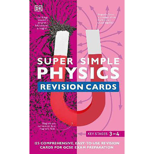 超级简单复习卡 物理 进口 英文原版 Super Simple Physics Revision Cards Key Stages 3 and 4   DK 商品图0