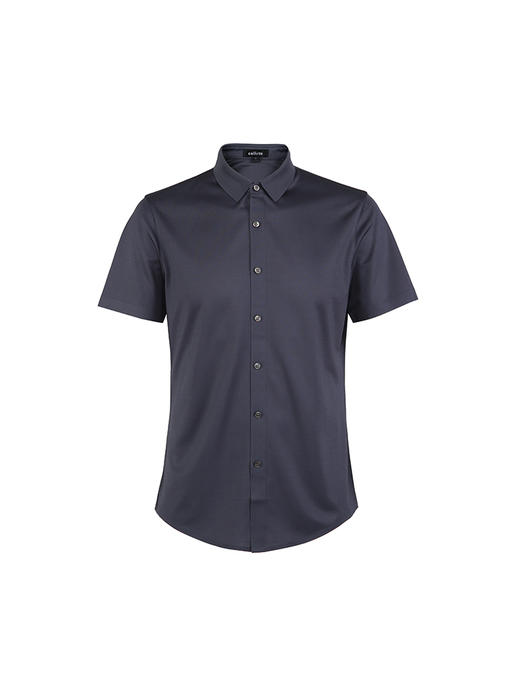 callisto蓝色桑蚕丝混纺衬衫 SSTSS202T 商品图3