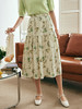 OLrain欧芮儿法式碎花半身裙女夏季2023年新款高腰渲染薄款伞摆裙 商品缩略图3
