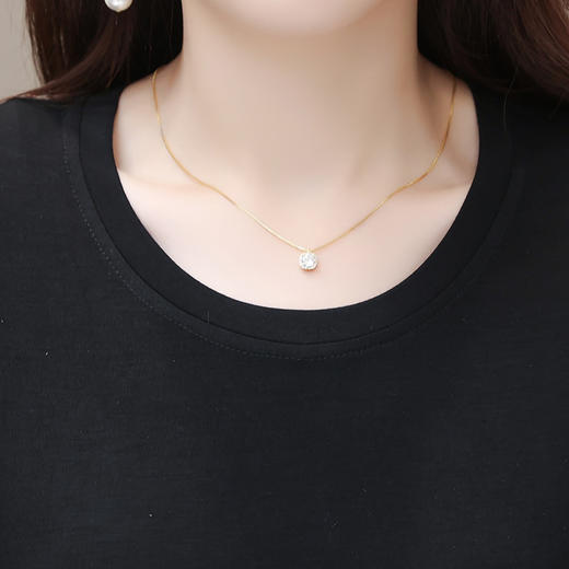 宽松休闲，夏款长款印花拼接连衣裙圆领短袖时尚气质A字裙QYM-CR-SMNEF38-L 商品图3