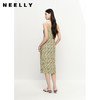 NEELLY纳俪商场同款夏季气质V领吊带连衣裙女中长款收腰A字裙显瘦N23051Y01124 商品缩略图2