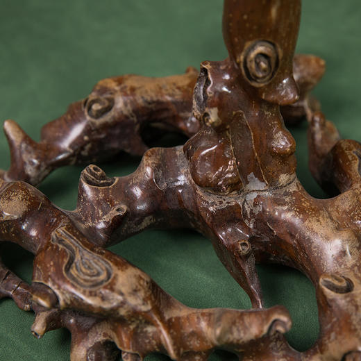 清 红木雕树形笔架 商品图3