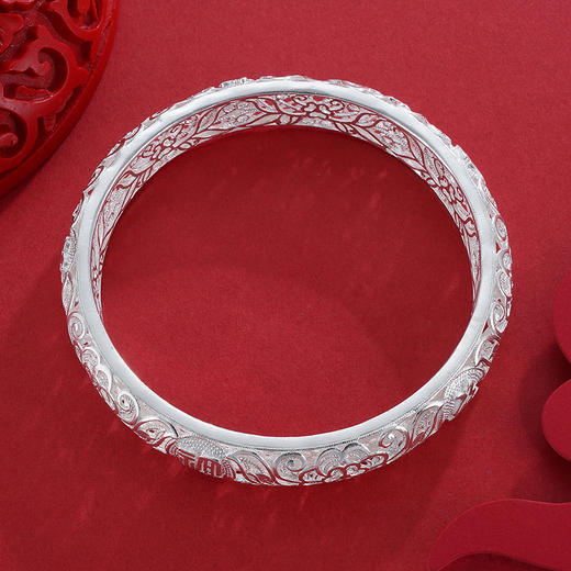 子佩集S990银聚福缘手镯【HSSZ】花丝 商品图5