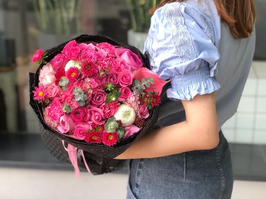 母亲节挚爱花束（玫红色系） 商品图2