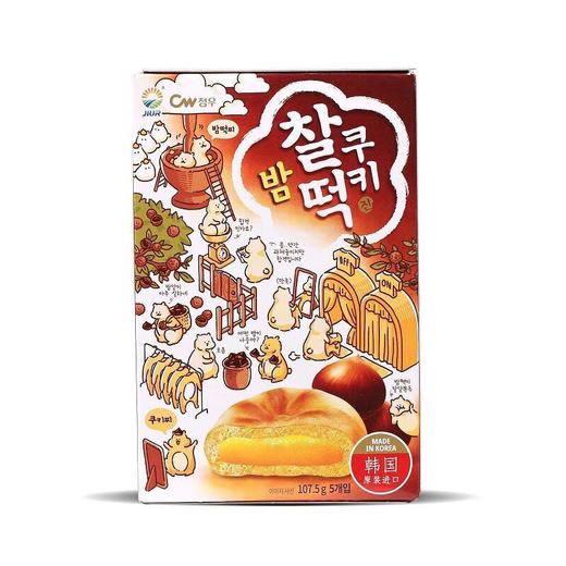 青佑牌 韩国进口九日原味打糕Q弹软糕盒装 107.5g 商品图3