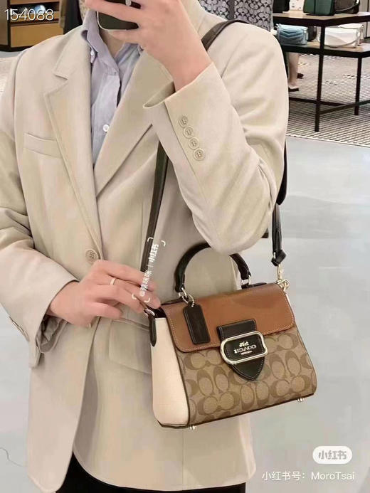 ¥1599直邮到手！Coach 女士邮差包手提斜挎包Morgan 商品图7