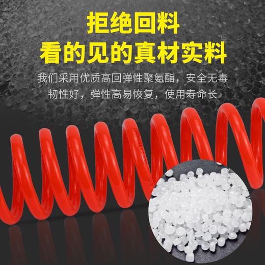 【货号05692】正品PU材料5*8尺寸3米长带接头空压机高压伸缩弹簧气管软管耐高压耐磨损耐曲曲折 商品图2