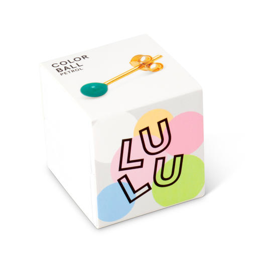 北京仓｜LULU Copenhagen-Color Ball-彩珠 汽油绿 耳钉 (单只)［丹麦设计师］ 商品图3