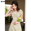NEELLY纳俪商场同款碎花连衣裙女夏季法式茶歇泡泡袖开叉A字裙潮N23044Y06664 商品缩略图1