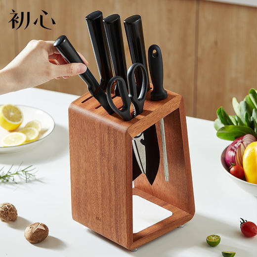 初心| 乌檀木实木刀架 商品图5