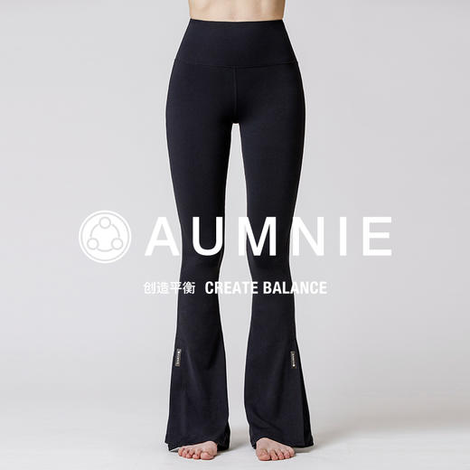 【AUMNIE】侧开叉高腰喇叭裤 SIDE SLIT HIGH WAIST FLARE PANTS 商品图1