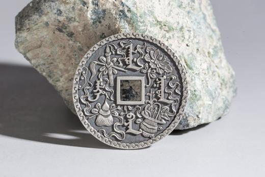 矩德泉坊 纯银手作   寿富康宁暗八仙（4.2厘米版）572 商品图4