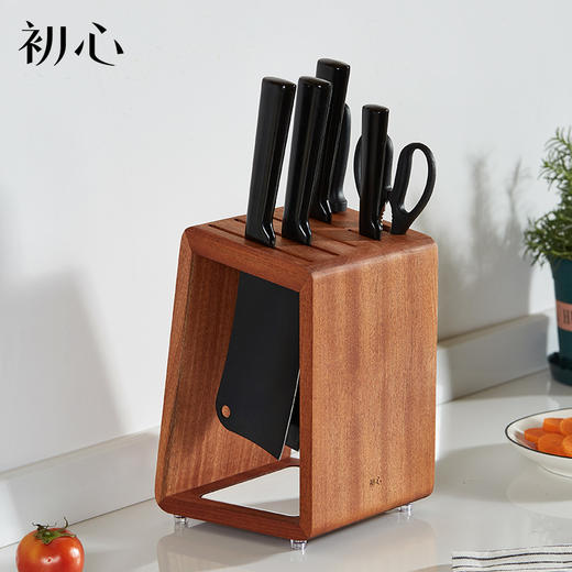 初心| 乌檀木实木刀架 商品图6