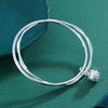子佩集S999银【心莲】手镯【ZAH058Y】两个圈2304 商品缩略图2
