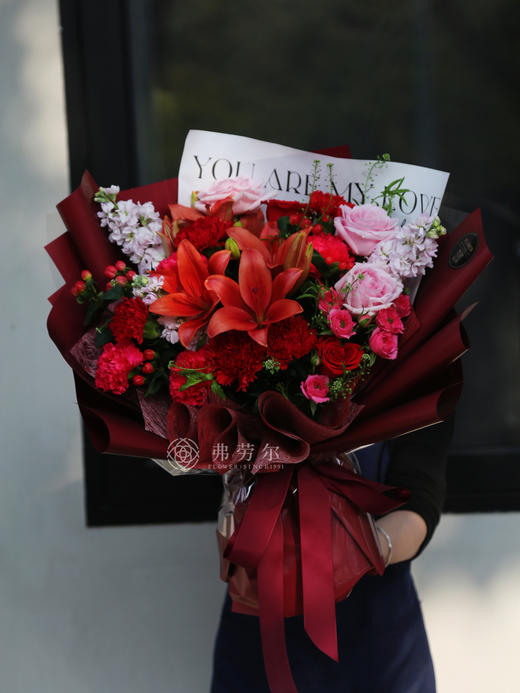 母亲节挚爱花束（正红色系） 商品图4