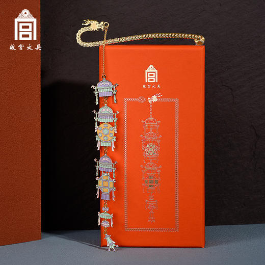 故宫文具文创张灯结彩金属书签纪念创意国潮流行初高中同学生日礼品教师节开学季礼物 商品图1
