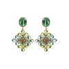 订购6个月到｜Gripoix Paris-Summer in Greece-绿色 花朵琉璃 琉璃珍珠 耳环［法国设计师］ 商品缩略图0