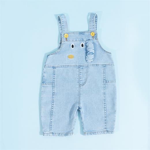 贝贝怡婴儿牛仔背带短裤夏季薄款男女宝宝五分裤小童休闲连体裤子 商品图5