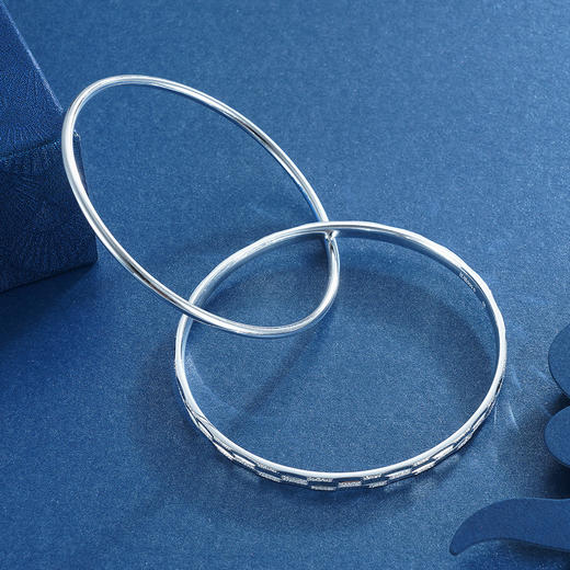 子佩集S999银【粉墙黛瓦】手镯【ZCN114Y】2304 商品图2