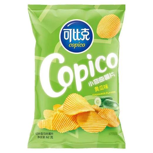可比可小弯曲薯片黄瓜味62g 商品图0
