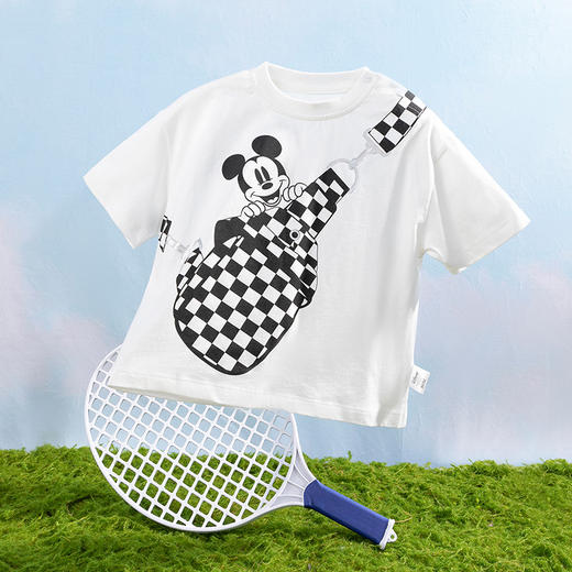 【商场同款】迪士尼童装男童潮帅卡通短袖T恤夏季清爽新品中大童米奇纯棉上衣 商品图7