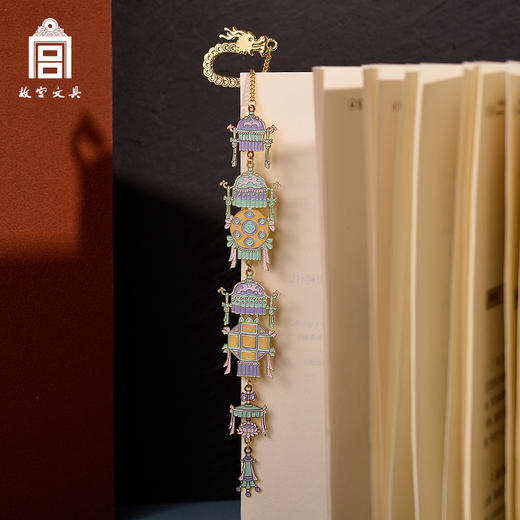 故宫文具文创张灯结彩金属书签纪念创意国潮流行初高中同学生日礼品教师节开学季礼物 商品图2