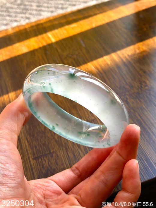 玻璃木纳飘花手镯【3250304】圈口55.6~具体价格微信咨询 商品图5