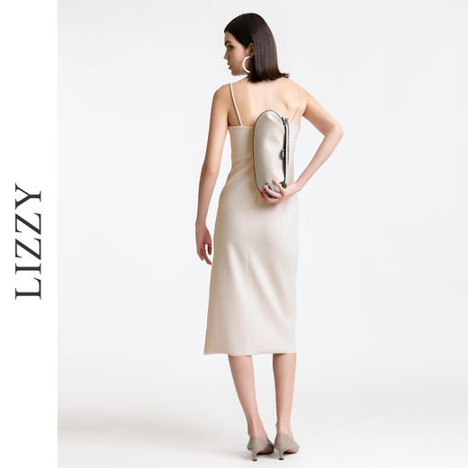 LIZZY 优雅气质名媛风修身显瘦开叉吊带裙打底单穿连衣裙7800 商品图3