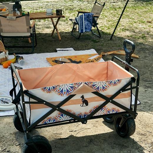 大英博物馆盖亚·安德森猫系列 户外时尚便携收纳可折叠露营大容量推车 商品图2