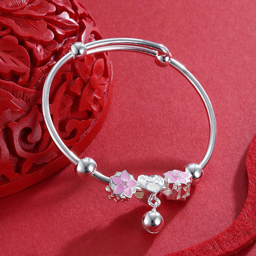 子佩集S990银【护花铃】童镯【A034084】2304 商品图1