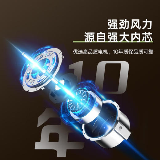 美的 14寸7叶大风力落地扇立式节能电风扇SAE35CB黑色 商品图5