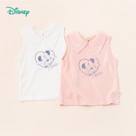 【商场同款】甜美可爱夏翻领背心无袖儿童上衣女童背心宝宝背心童装