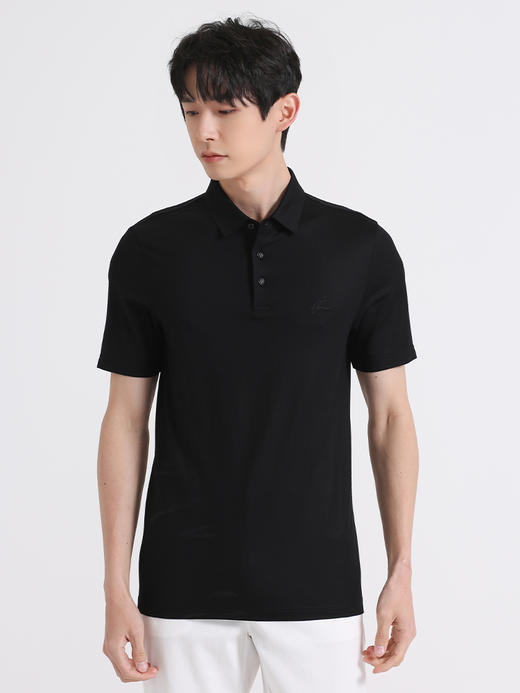 callisto黑色绵羊毛混纺T恤 SSTSS071H 商品图0